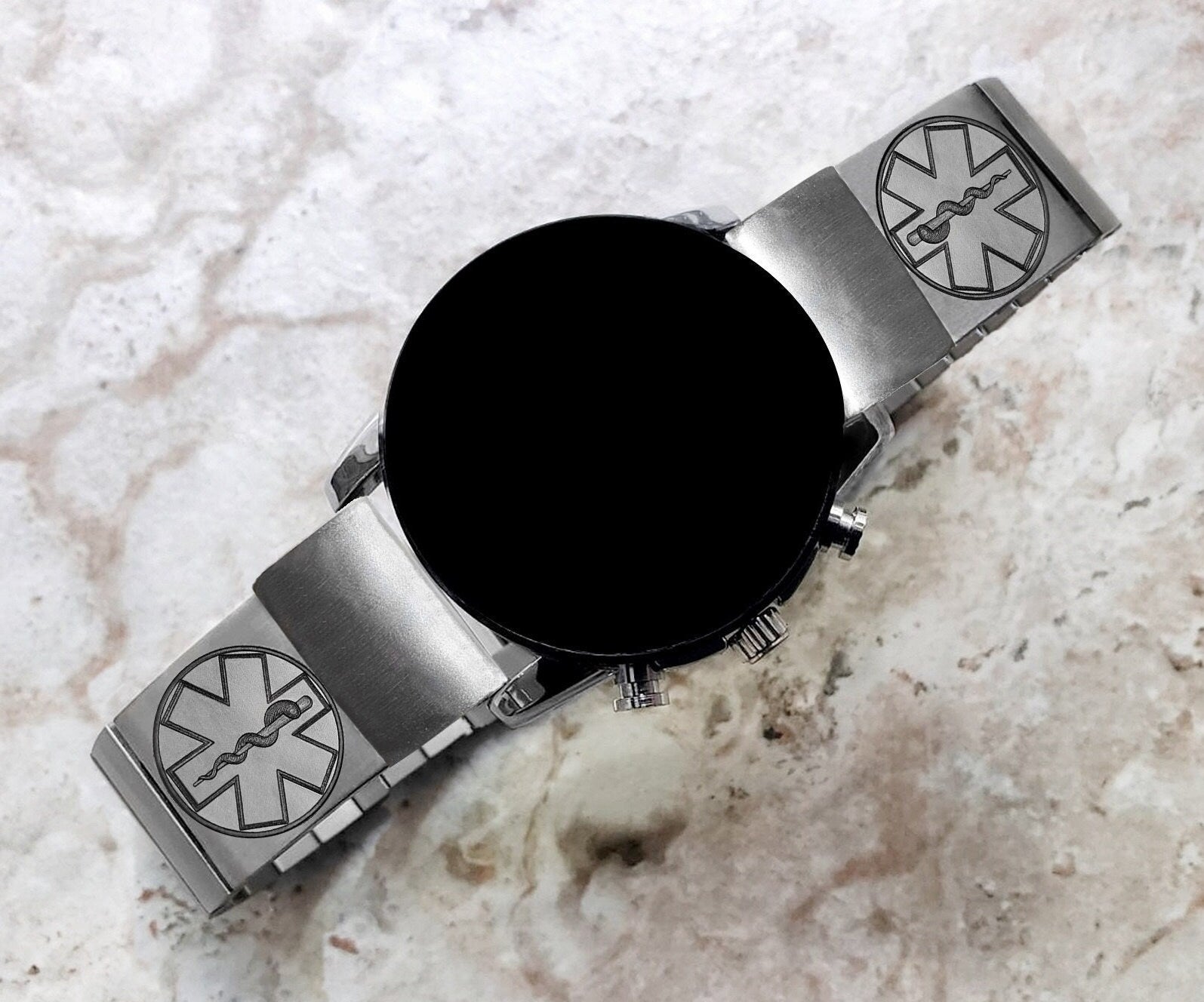 Engraved Watch Band for Garmin Fenix 7X Pro 6X Pro 5X Plus Fenix 3 Descent Mk3i 51mm Mk2i Mk2 Mk1 Enduro 2 Stainless Steel Strap MS2-A26